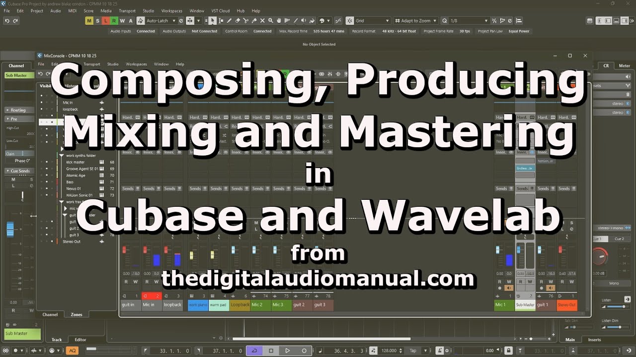 10 24 25 Сочинение, продюсирование, сведение и мастеринг в Cubase и Wavelab