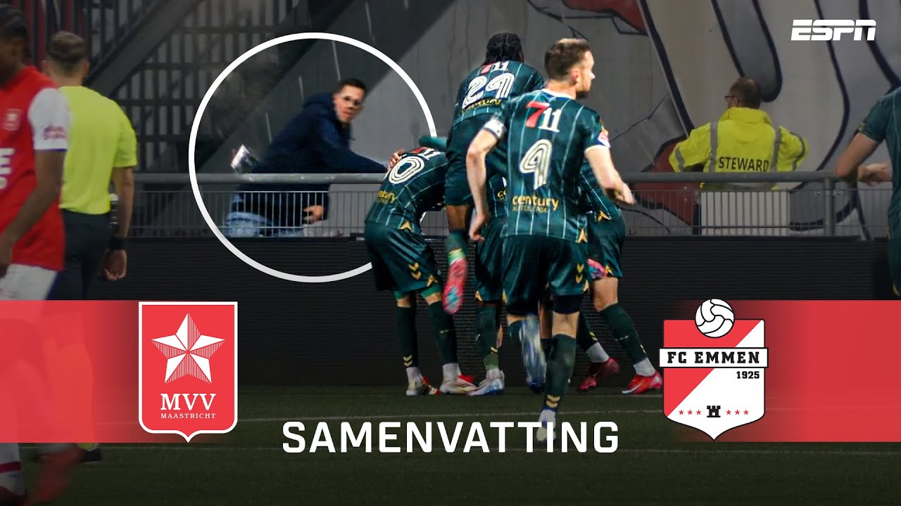 ⚠️🥤  Tijdelijke STAKING na goal Emmen tegen worstelend MVV | Samenvatting MVV - FC Emmen