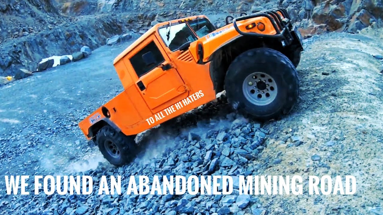 Abandon mining road in the Arctic, luckily we brought the H1 Hummer
