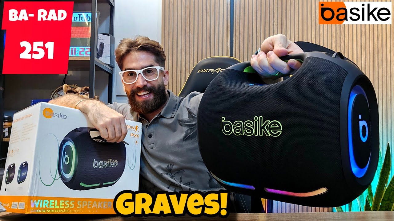 BASIKE BA-RAD251 200W RMS: Mais um LANÇAMENTO! VALE A PENA? (Unboxing)
