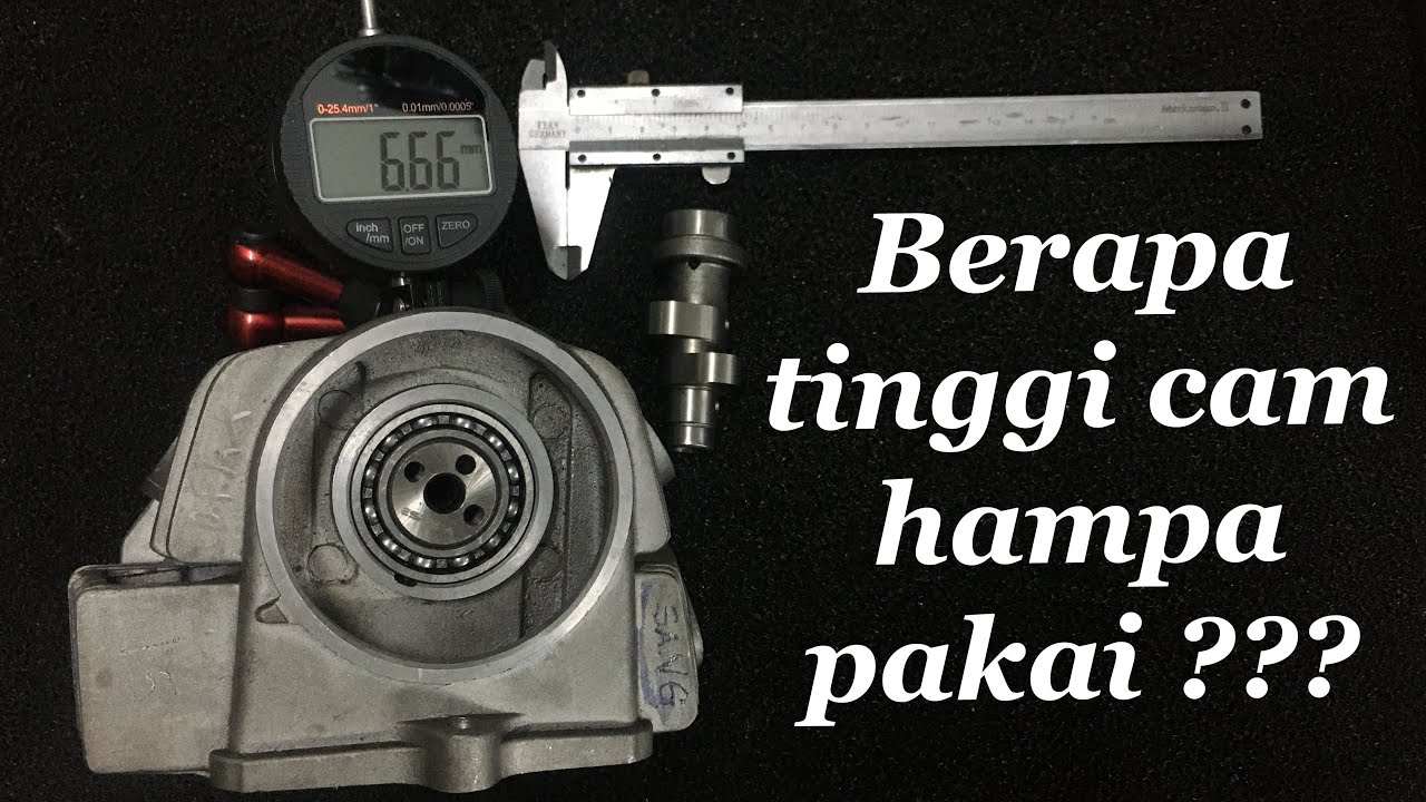 Berapa tinggi cam hampa pakai???