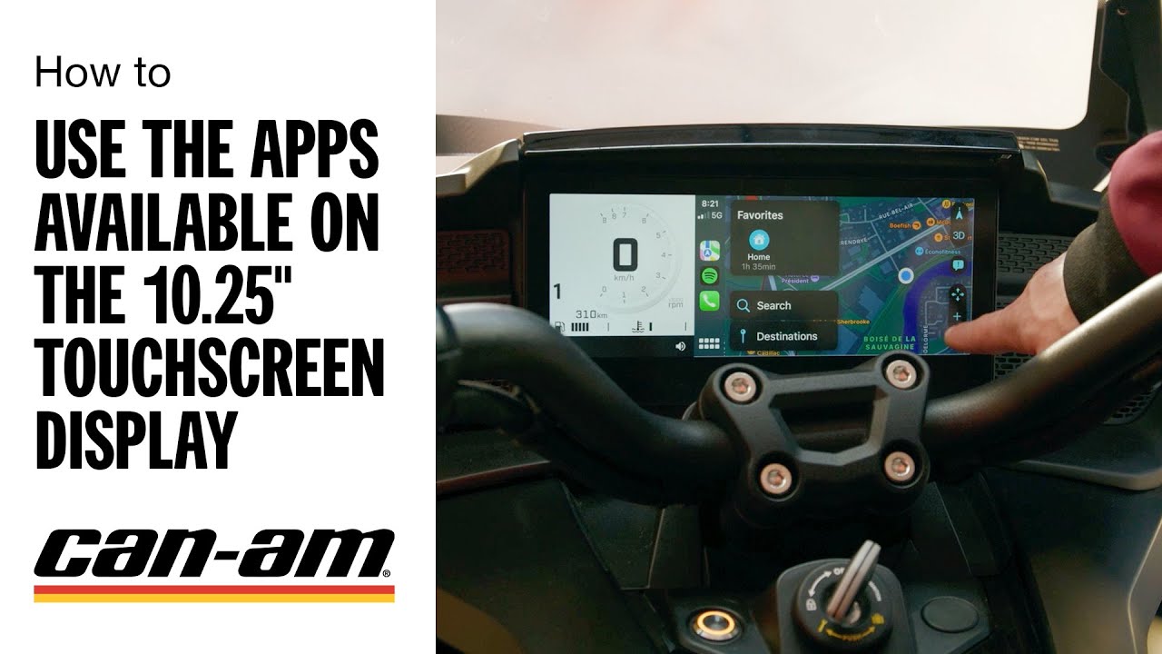 How to Use the Applets Available on the 10.25" Touchscreen Display