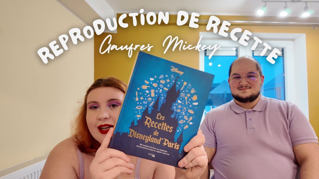 Reproduction recette - Gaufres Mickey