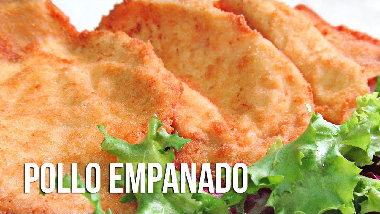 Filetes empanados de pechuga de pollo