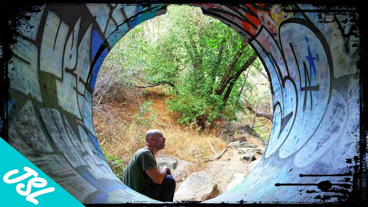 The Topanga Time Tunnel - Portal to Hidden Grotto Oasis of Topanga Creek