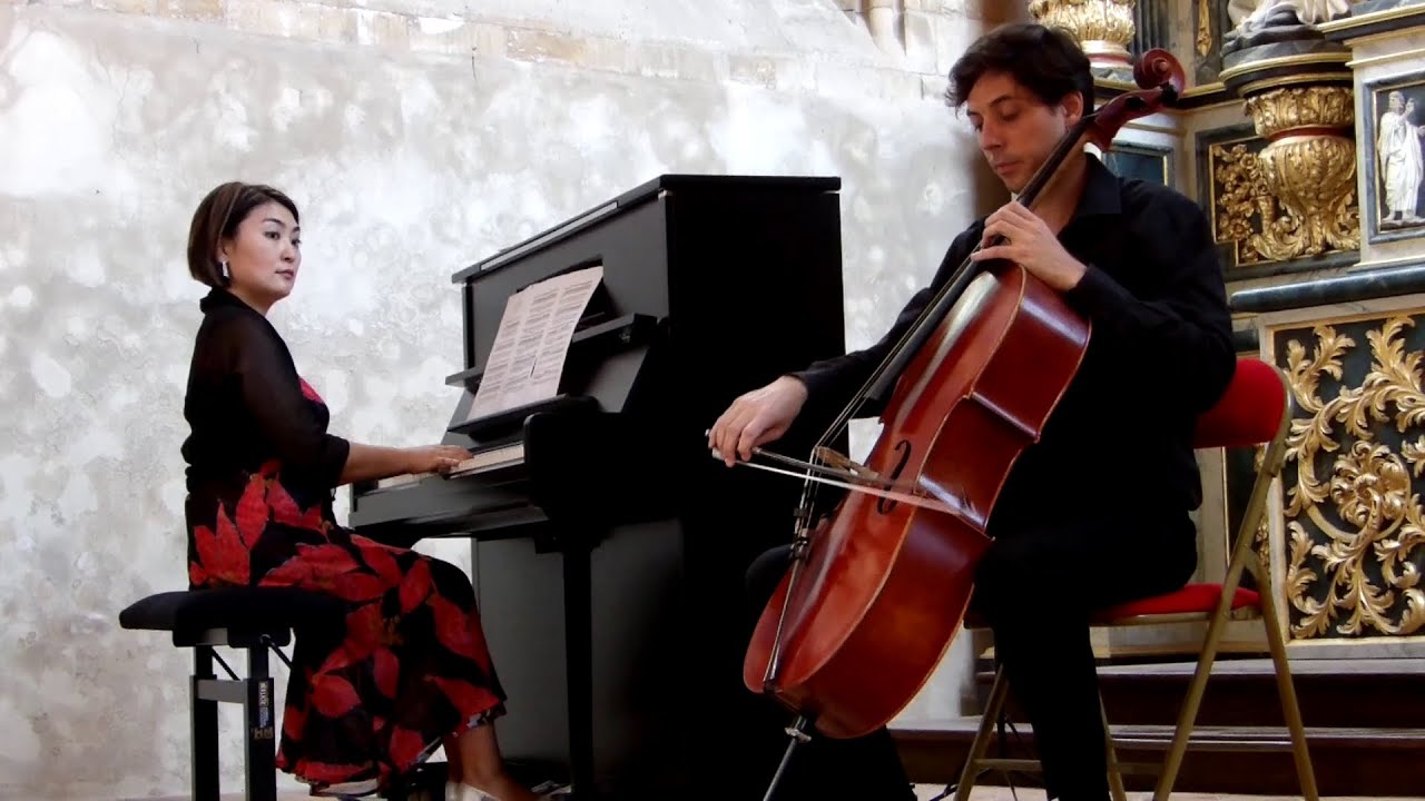 Kanae Endo - Guillaume Effler Concert Duo Piano Violoncelle à l'Abbaye de Graville (76)