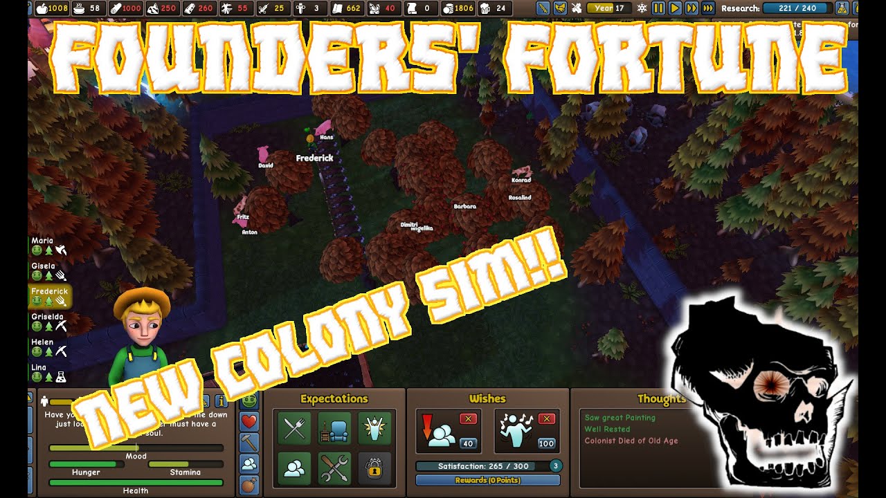 [54] Founders Fortune - Gobbo Attack/Mining/Research - New Colony Sim!
