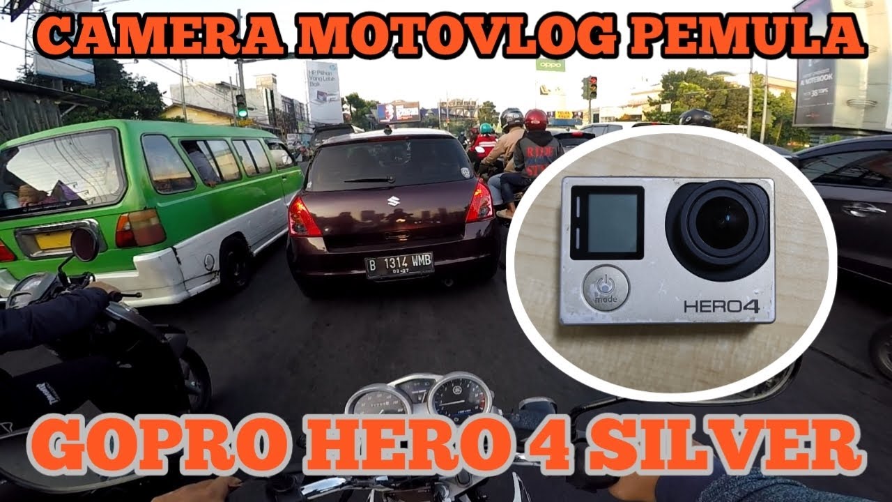 GOPRO HERO 4 SILVER‼️REKOMENDASI CAMERA MOTOVLOG PEMULA⁉️