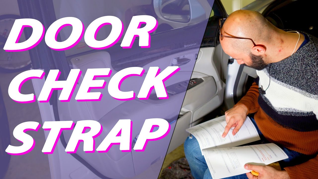 How to replace a door check strap on a Lexus LS600h