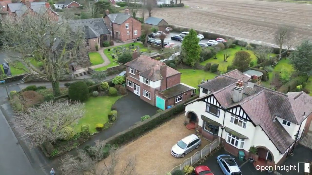 32 Higher Lane, Lymm - Aerial Footage for Banner & Co