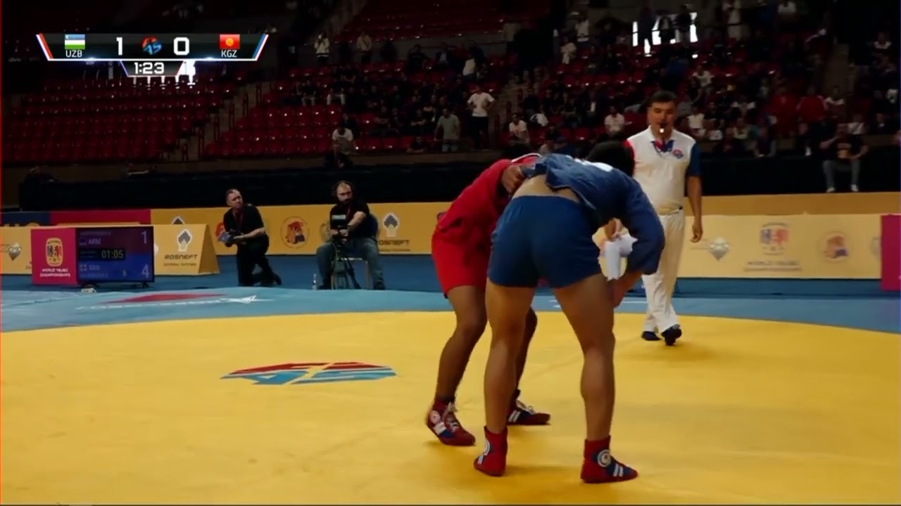 PULATOV Fazliddin (UZB) ULANBEK UULU Temirlan (KGZ) 58kg. EREVAN 2022 SAMBO