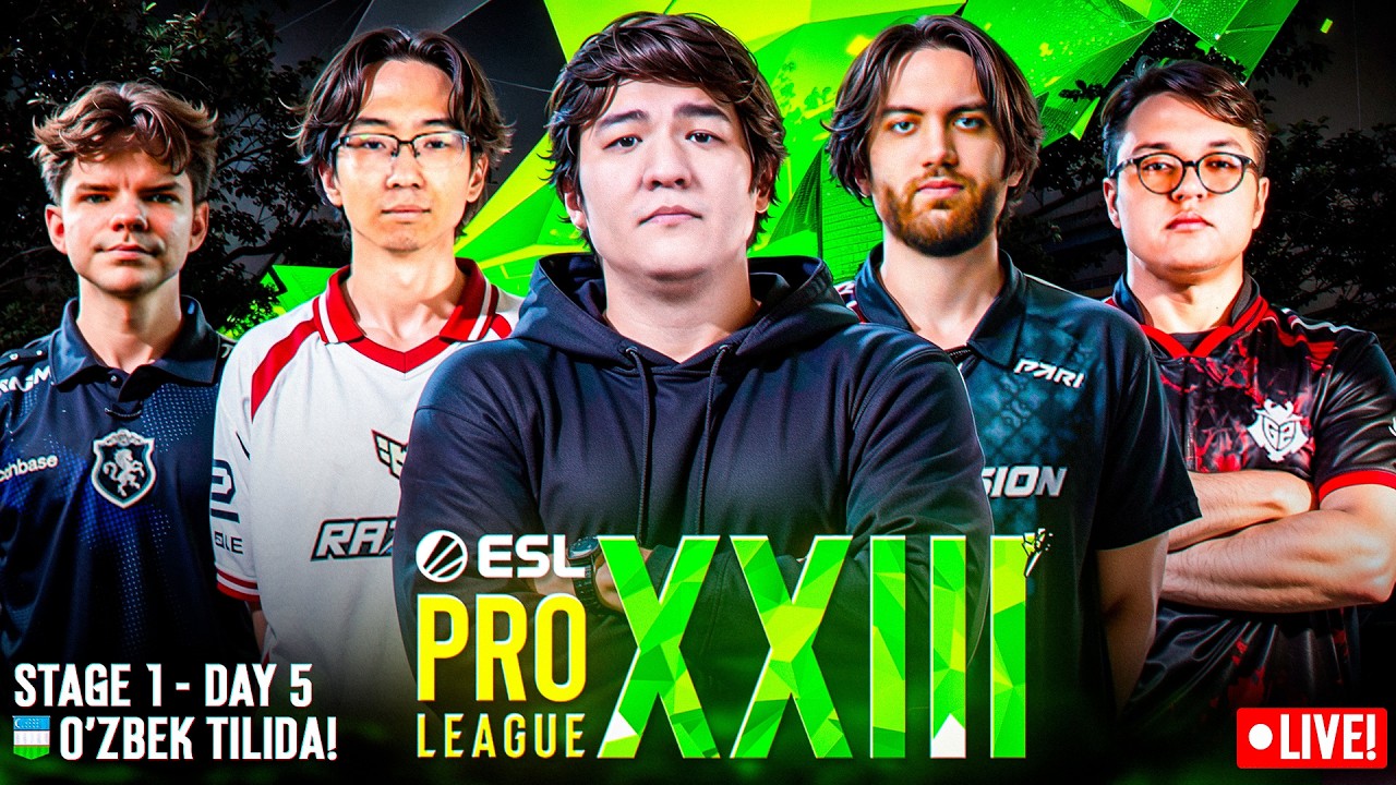 🔴5-KUN | ESL PRO LEAGUE S23 - Stage 1 | PARIVISION vs HEROIC | BO3 | O‘zbekcha 🔴