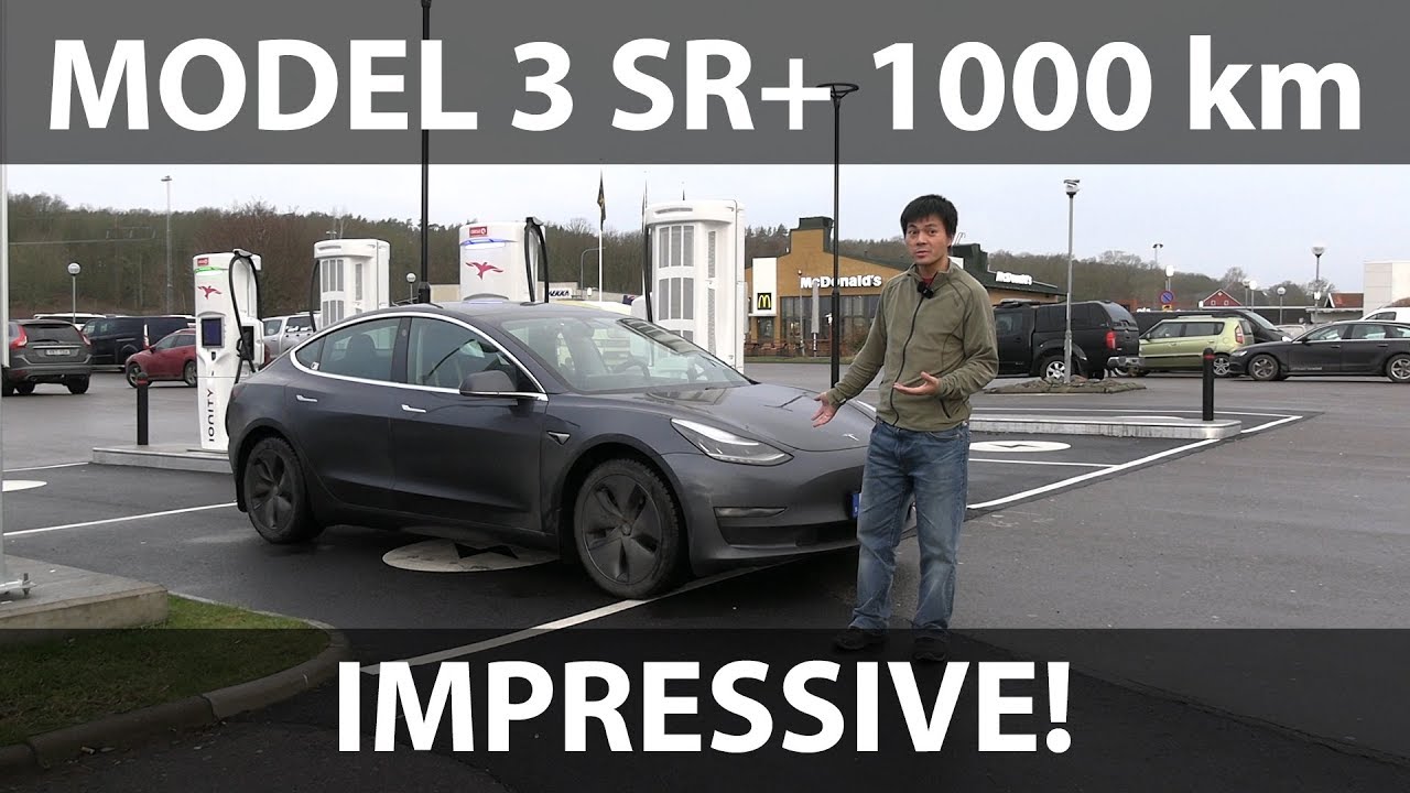 Model 3 Standard Range Plus 1000 km challenge