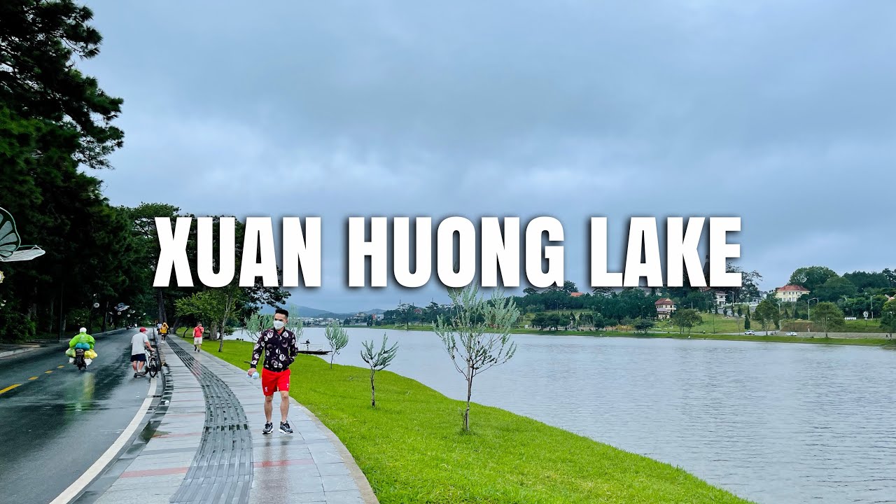 [4K] 5km Morning Walk at Xuan Huong Lake, Dalat, Vietnam