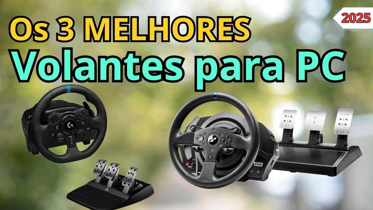 Qual o melhor volante profissional para PC em 2026   Top 3 melhores volantes profissionais para PC