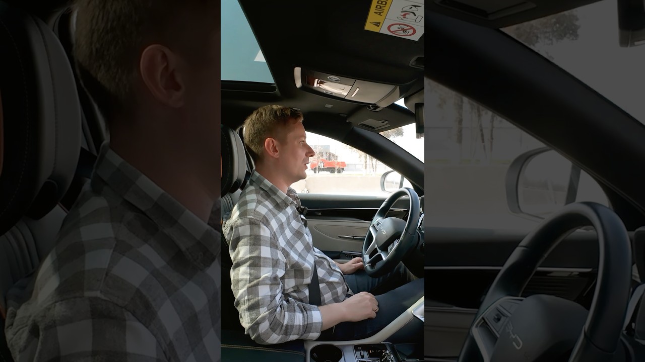 Как работает адаптивный круиз-контроль в BYD Song Plus Champion DM-i? #byd #byduz #bydsongplus
