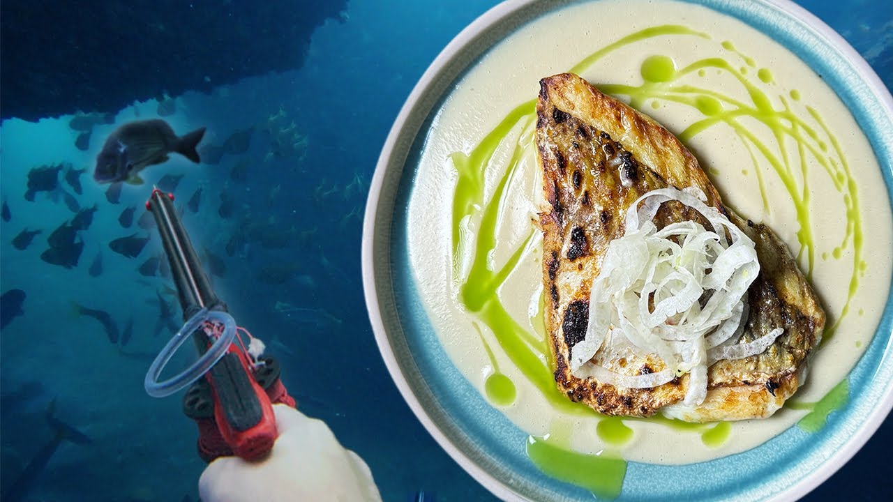 Catch, Grow, Cook Grilled Fish with Jerusalem Artichoke 