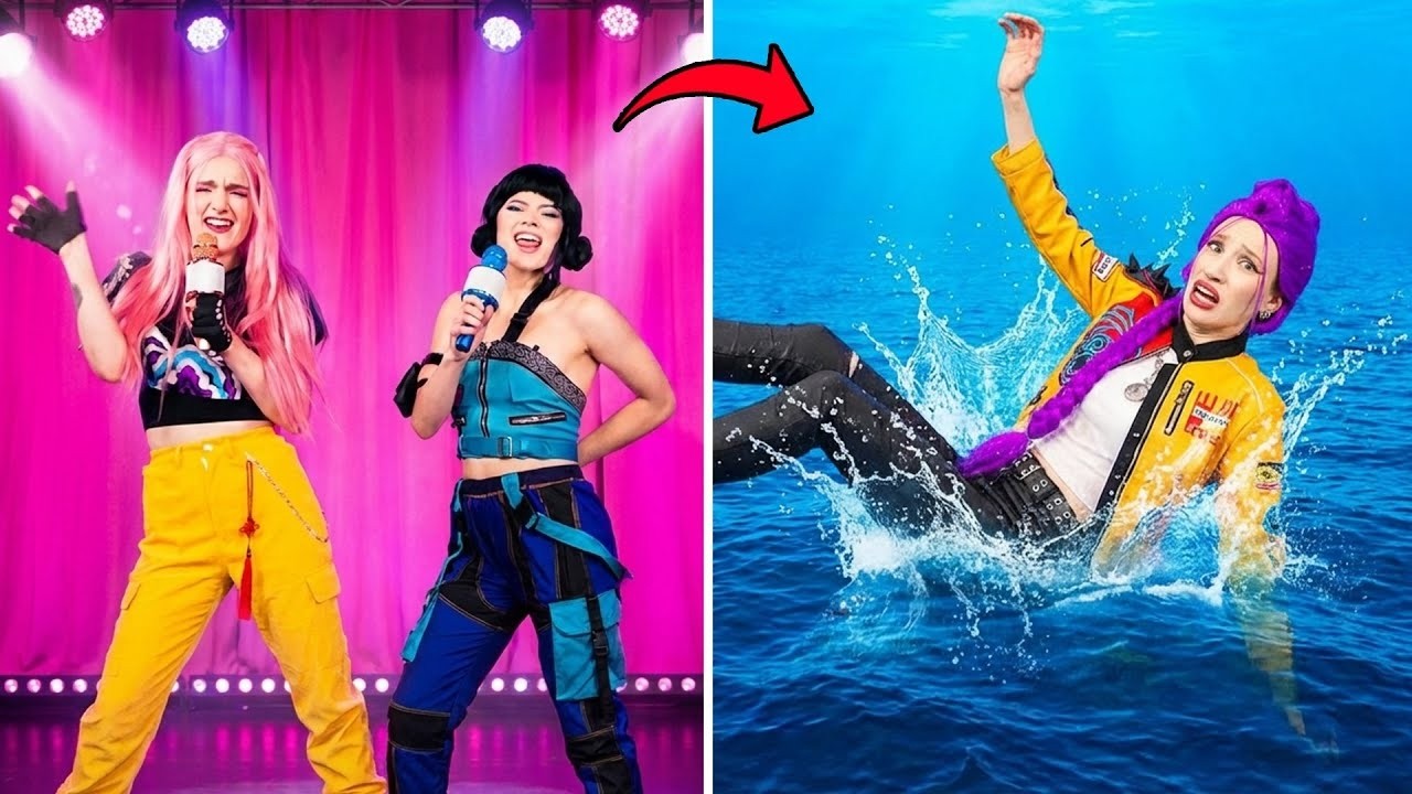 Rumi Glow Up into a KPop Mermaid | Cool Mermaid Makeover