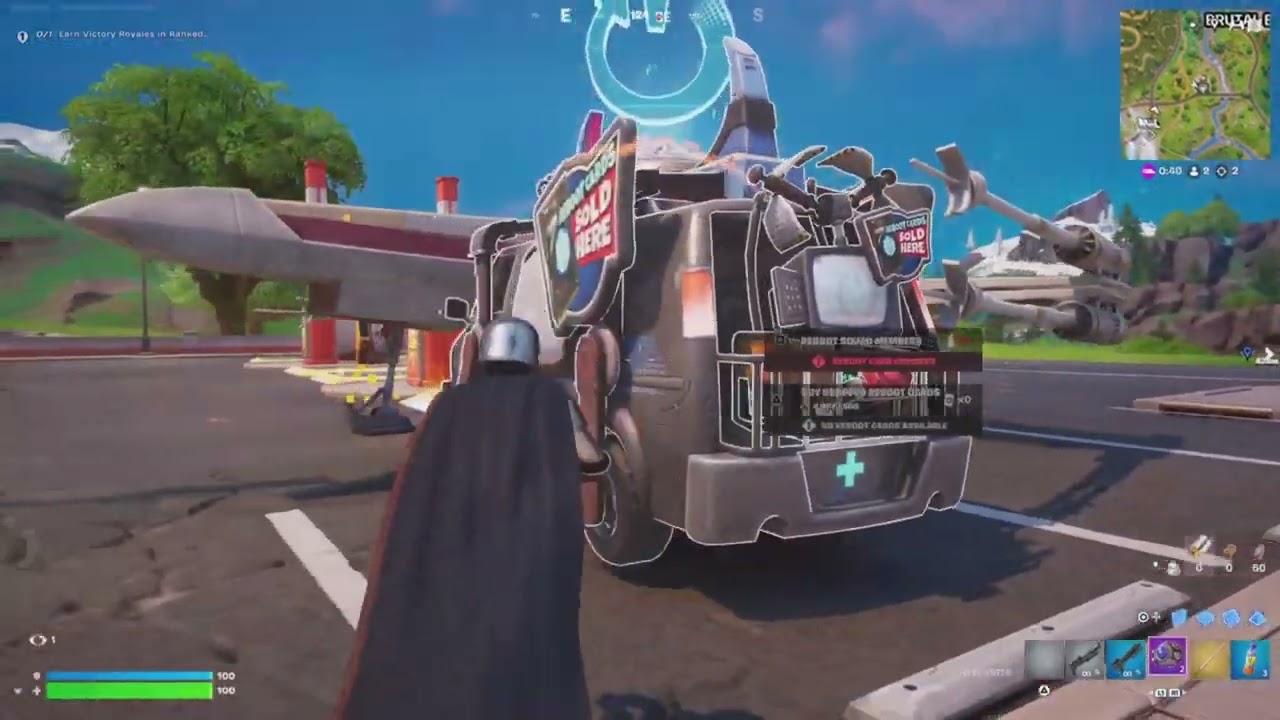 Fortnite Battle Royale: Captain Phasma Skin - Gameplay in Solo Match.