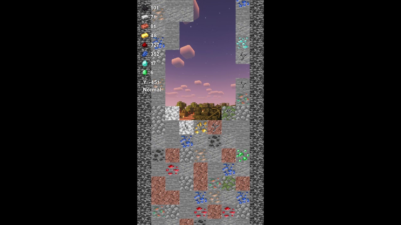 Falling pickaxe