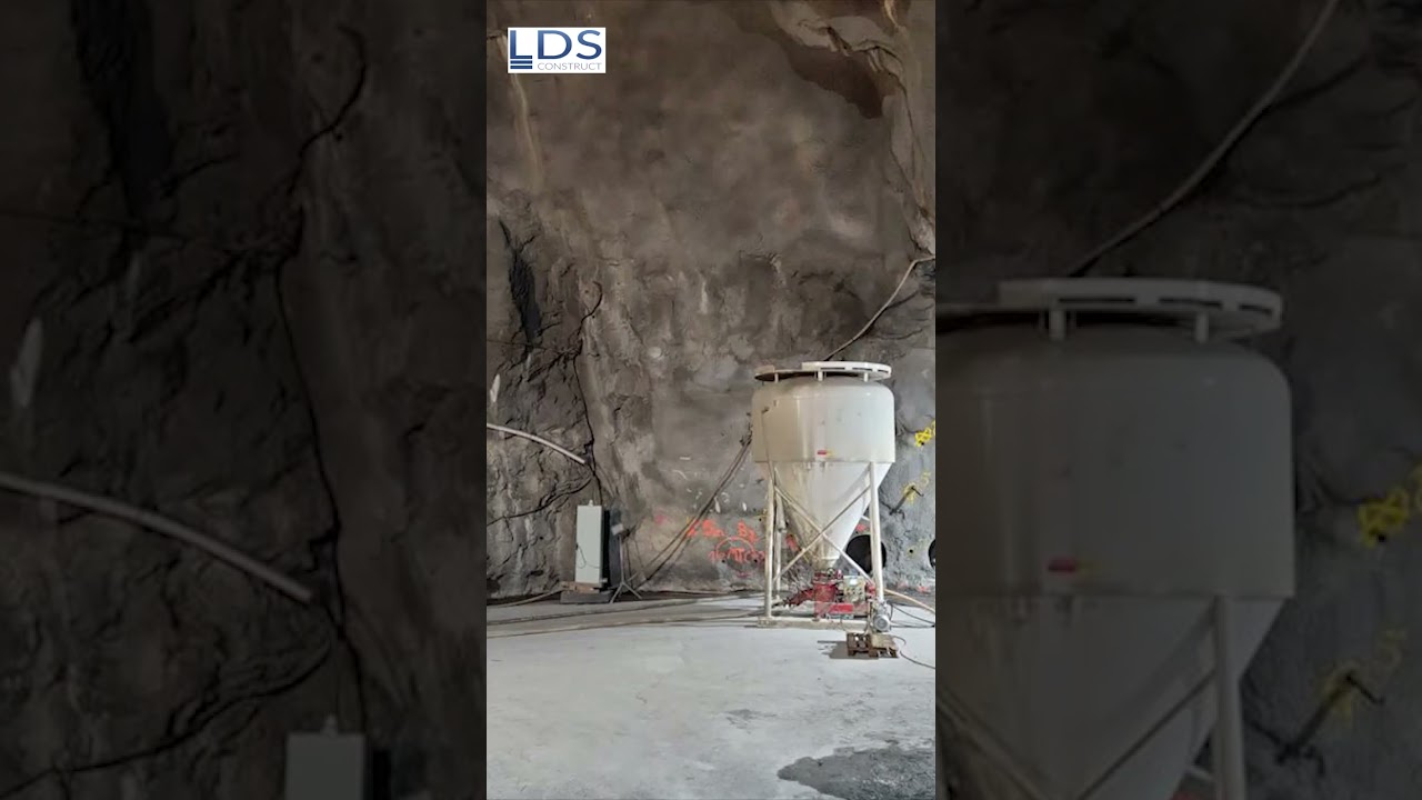 LDS Système de projection de béton voie sèche testé par Nagra au tunnel Hagerbach
