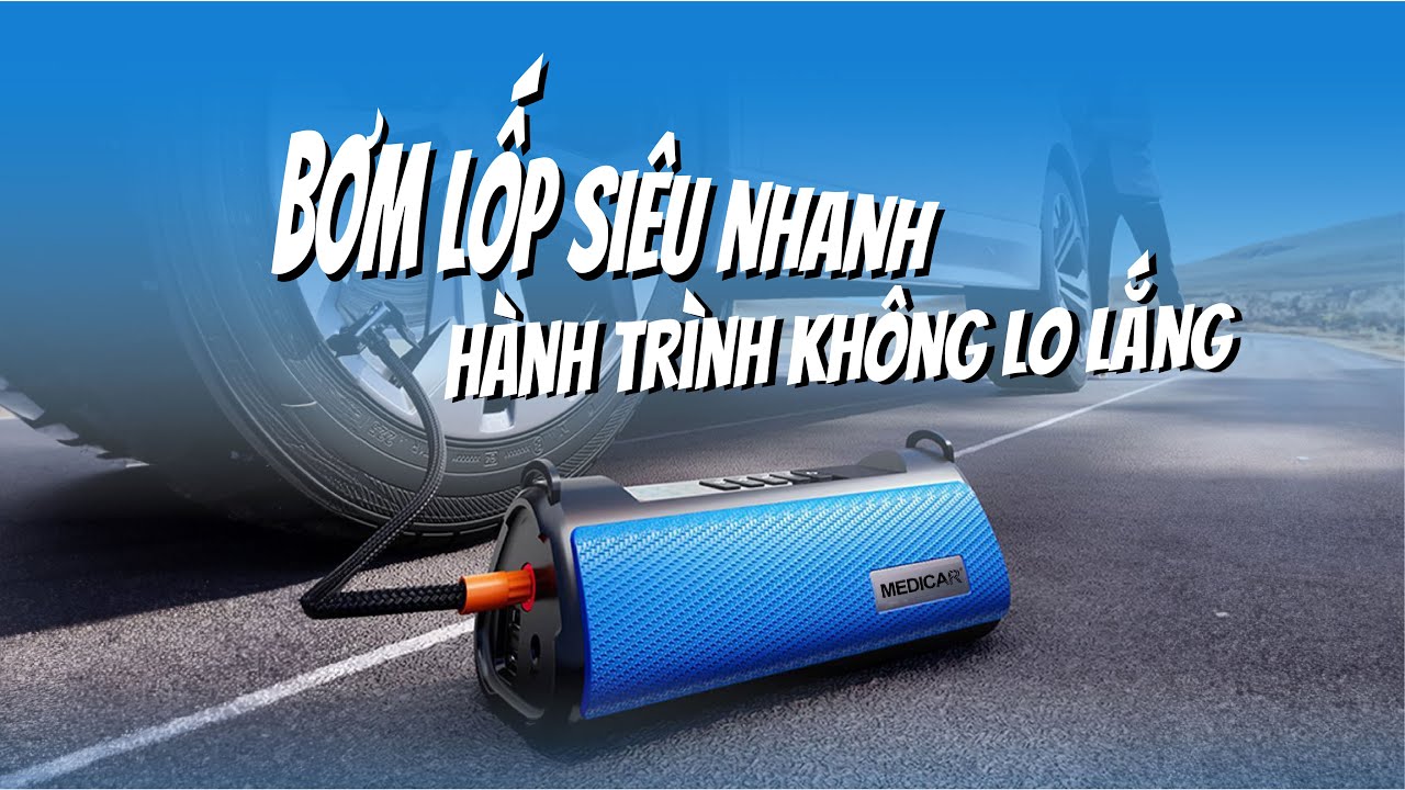 [RA MẮT] M&Aacute;Y BƠM LỐP K&Iacute;CH B&Igrave;NH &Ocirc; T&Ocirc; 4IN1 MEDICAR THẾ HỆ MỚI 2024