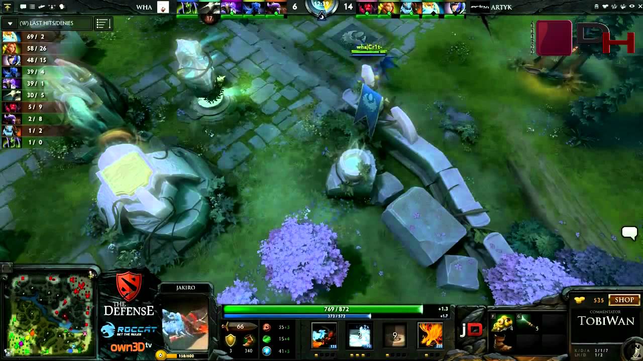 Dota2HL #1 - Artyk Gaming vs WhA @TheDefense3