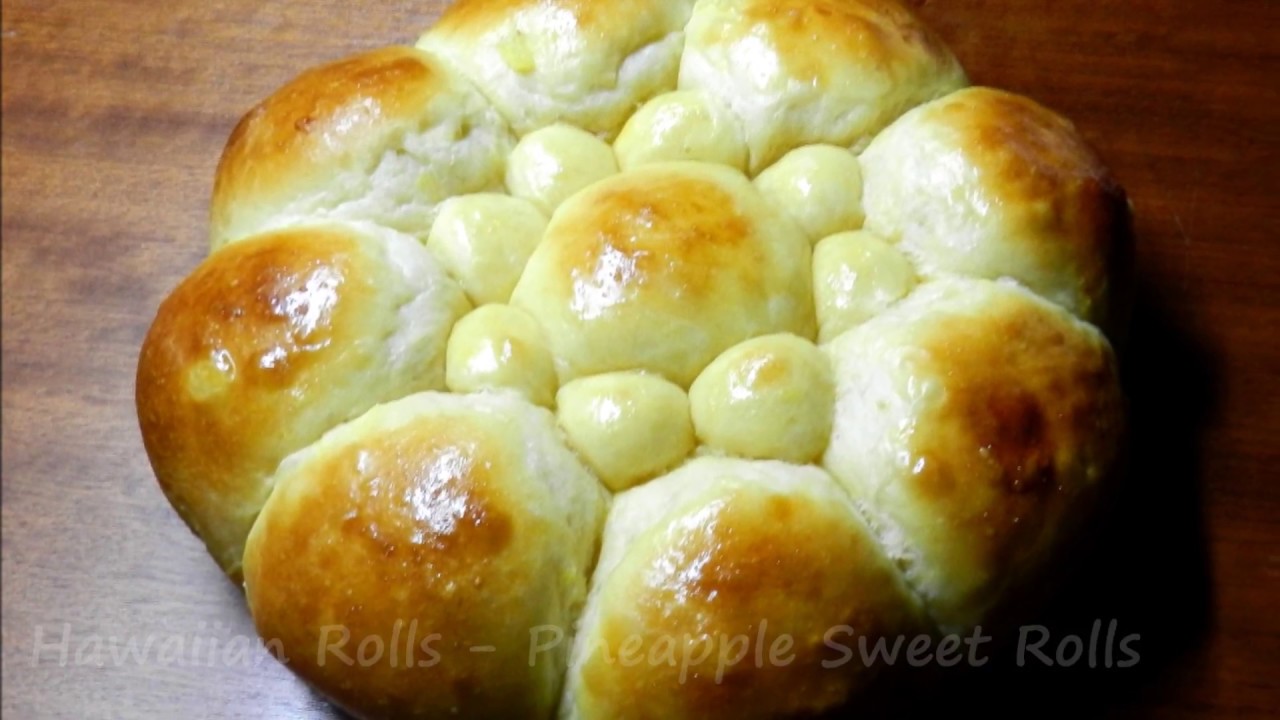 HAWAIIAN ROLLS Recipe - Pineapple Sweet Rolls - Soft!