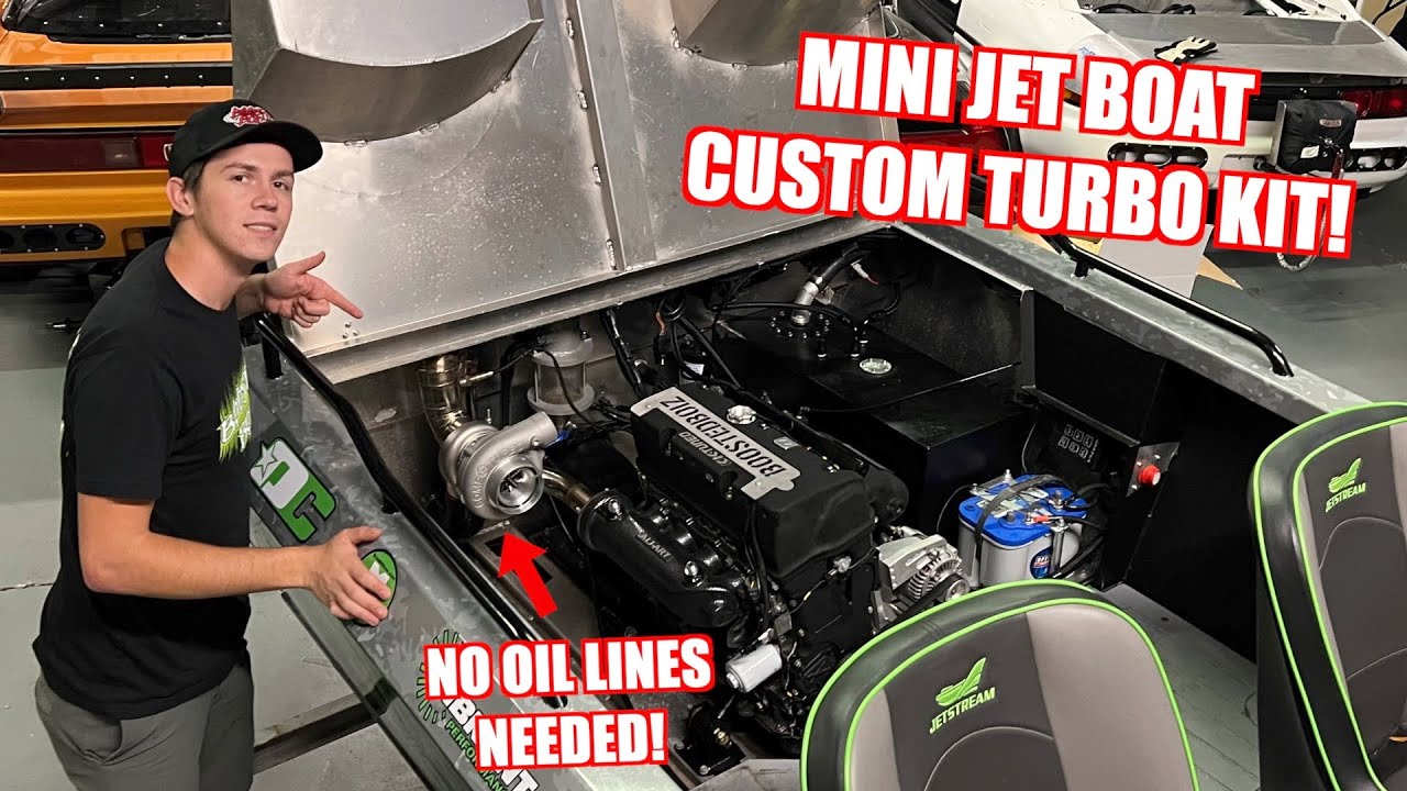 Our New Turbo For The K-Swapped Mini Jet Boat!