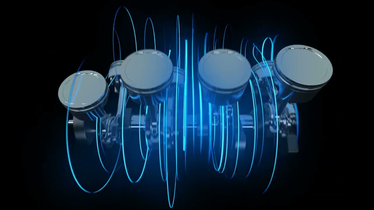 3D Animation Motortechnik, Automobil, Motor