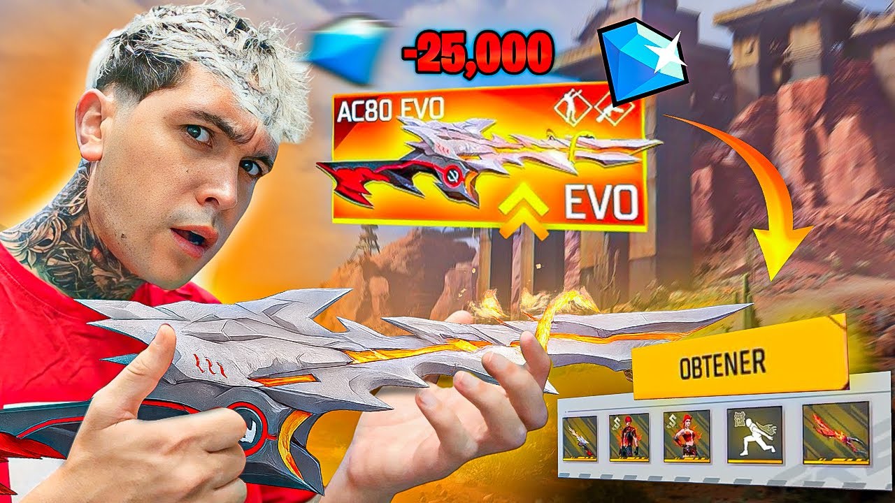 GASTO TODOS MIS DIAMANTES SACANDO la NUEVA AC80 Y GARENA YA ME LA HABIA ENVIADO POR CORREO !!🤡🤡