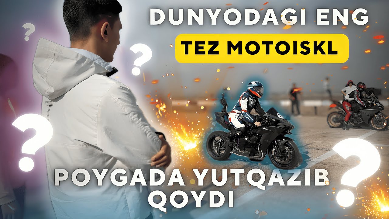 Kawasaki H2 poygada yutqazib qoydi !!! O'zbekistonda eng tez Motosikl qaysi ? (Moto hayot) 4-Seriya