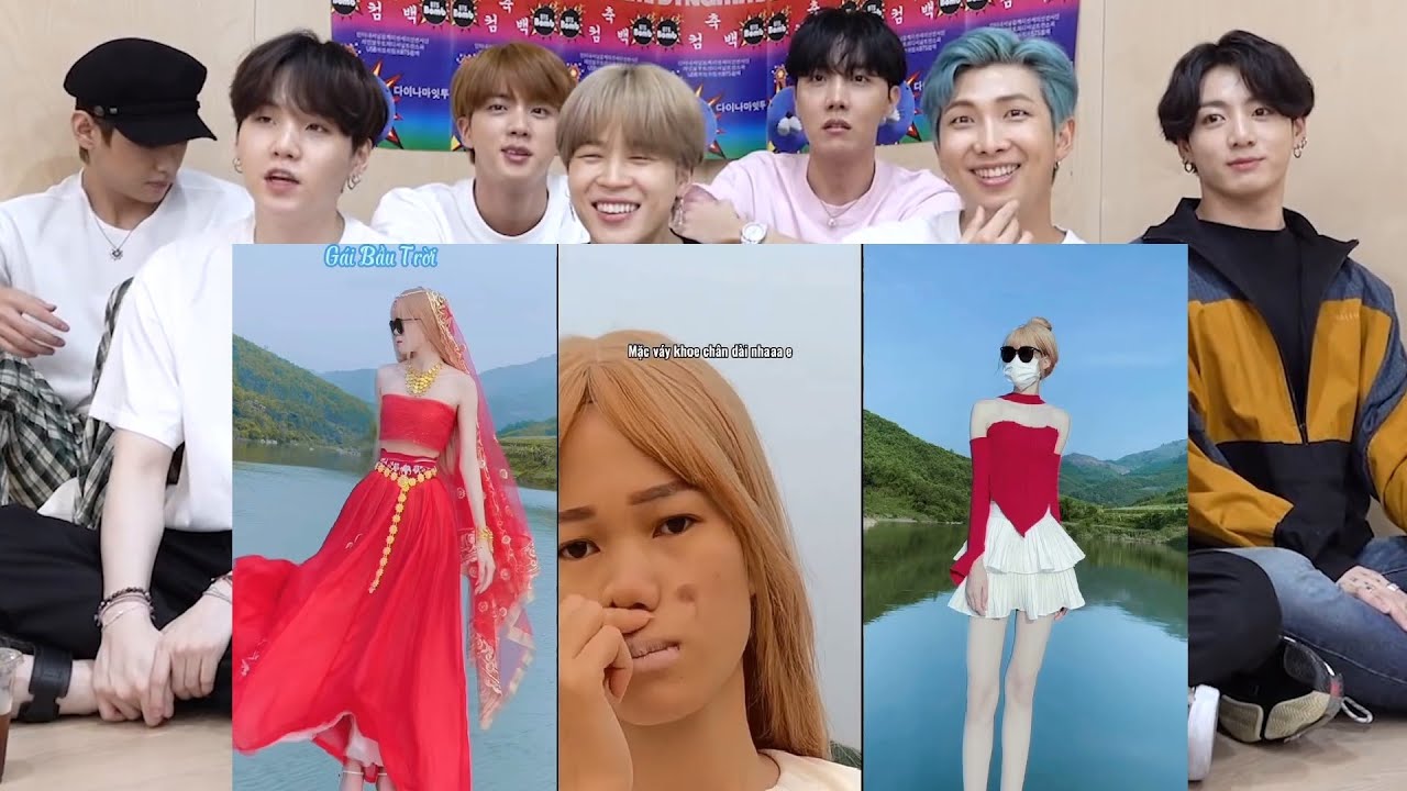 BTS reaction Những pha biến hình của Phùn Anh_Một Tik Toker nổi tiếng_Ebe Gái Bống