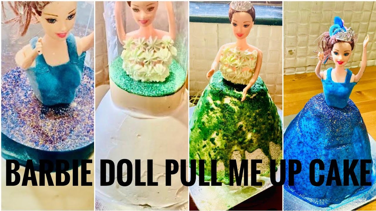 Barbie Doll Pull me up cake | step by step tutorial | Bake With Mom