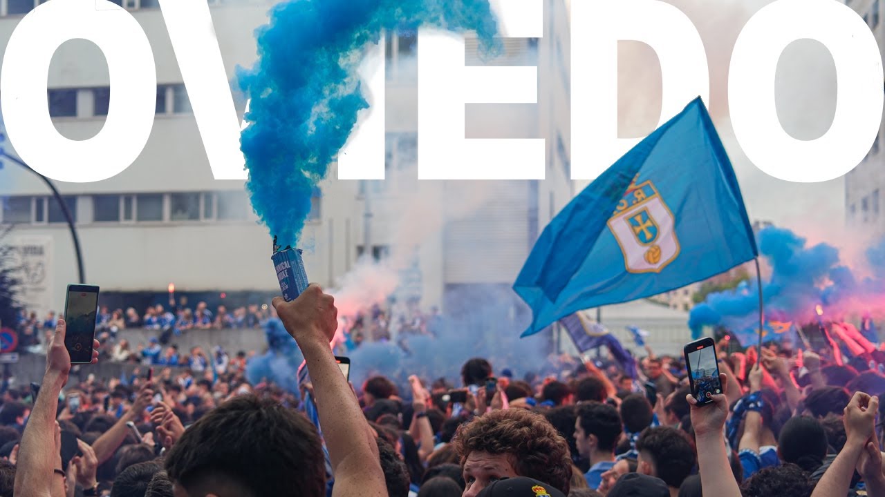 REAL OVIEDO - CADIZ recibimiento y ambiente en el Carlos Tartiere