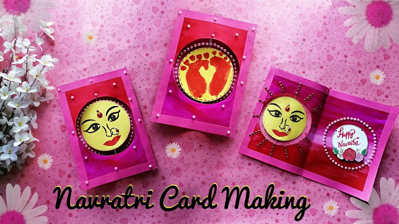 Navratri Card Making/ Navratri Special Craft/ Navratri Craft Idea/ Navratri Greeting/New Crafts 2020