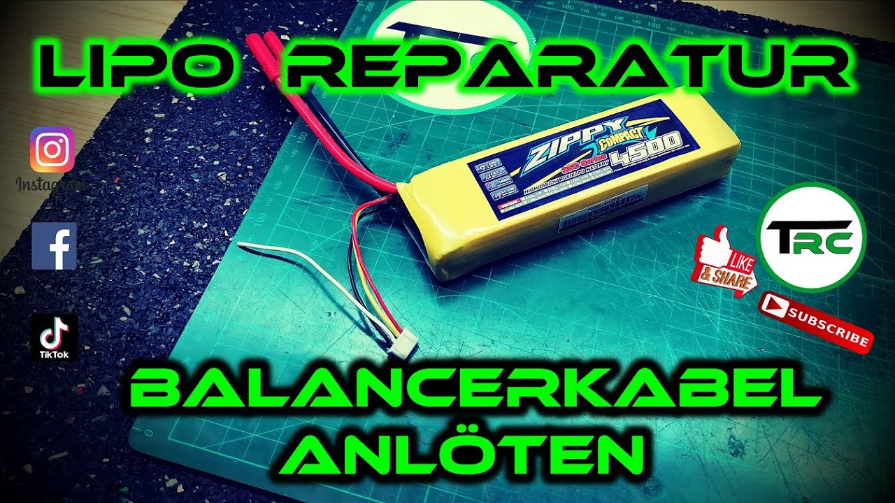 Lipo Reparatur  -  Balancerkabel wieder anlöten