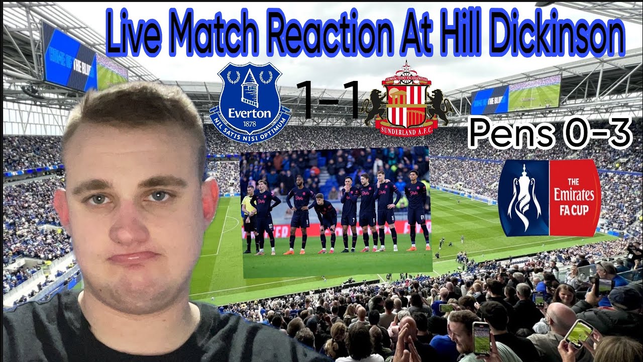 Match Reaction Everton 1-1 Sundaland lost on pens 3-0 