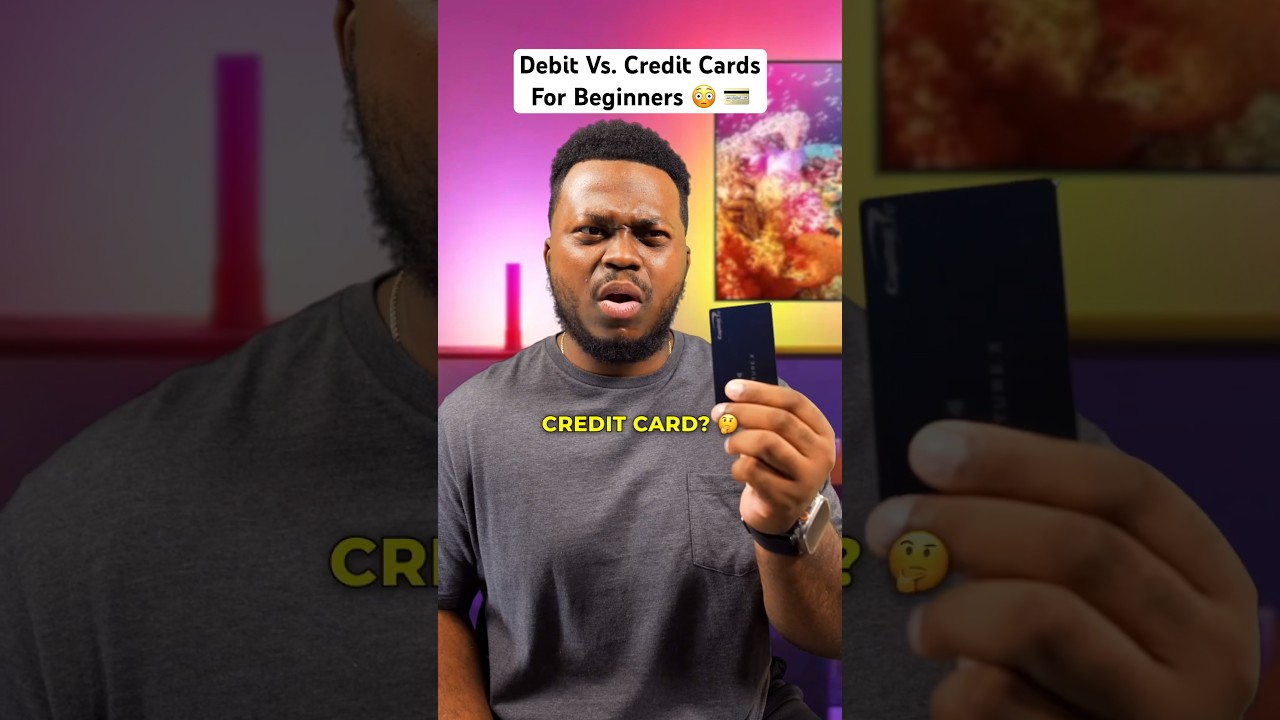 Debit Cards Vs. Credit Cards For Beginners 😳💳 #credit #creditcard #money #personalfinance