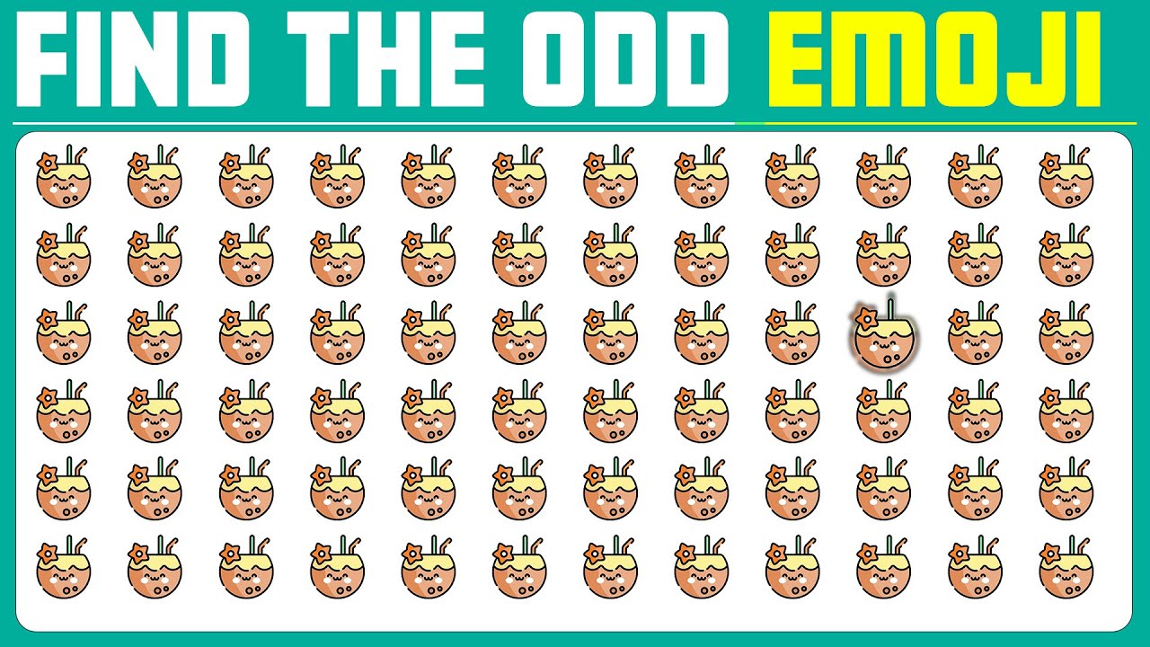 Challenge Your Observation Skills! Can You Find the ODD Food Emoji Out? | Emoji Quiz!  EP:273
