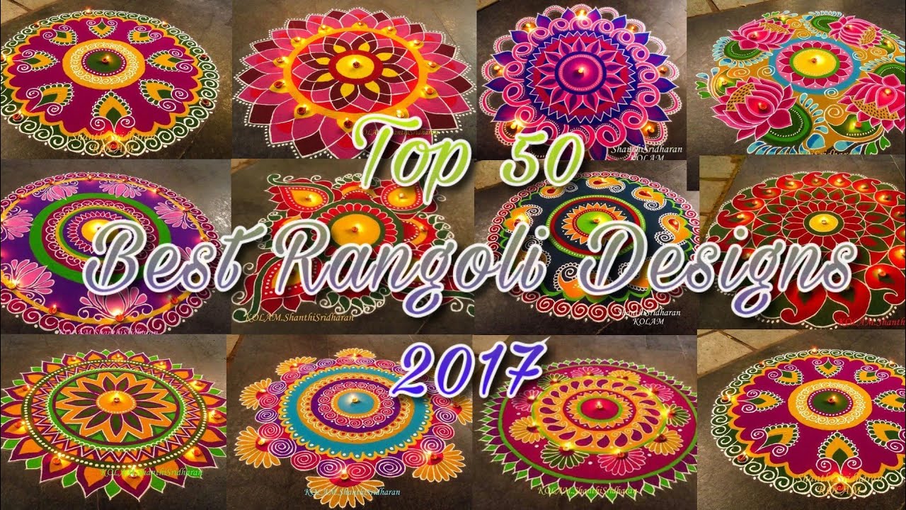 Top 50 Latest simple Rangoli designs ideas