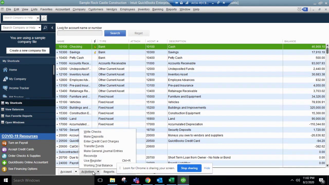 QuickBooks Desktop - View and Print Check Register