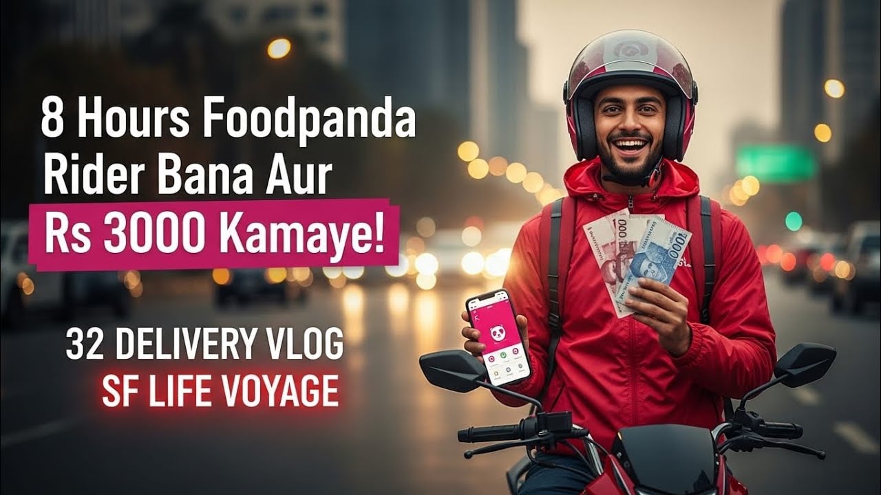 I Earned Rs 3000 in Just 8 Hours 😲 | Foodpanda Rider Reality | DHA Karachi