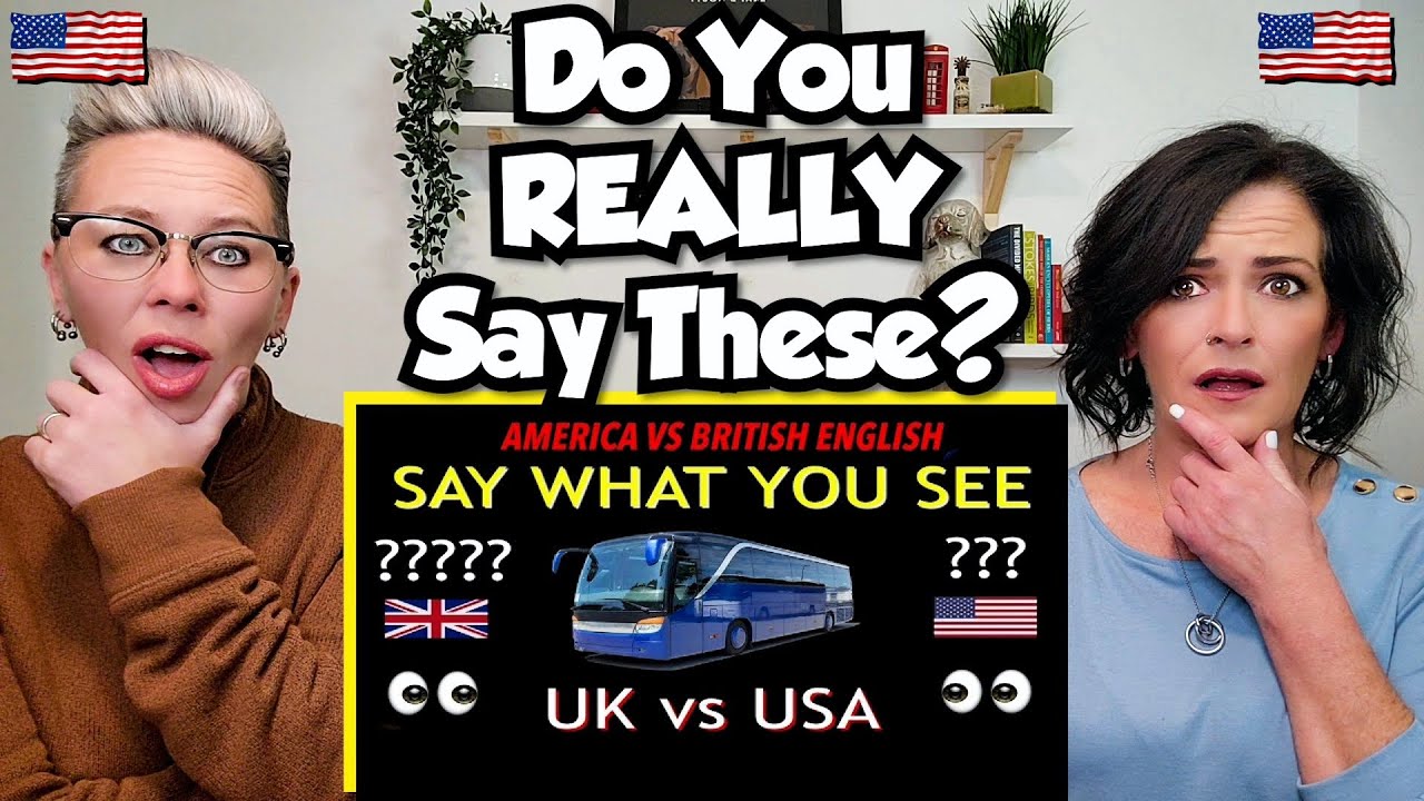 American Couple Reacts: BRITISH vs AMERICAN English! *50 DIFFERENCES* FIRST TIME REACTION! PART 2!