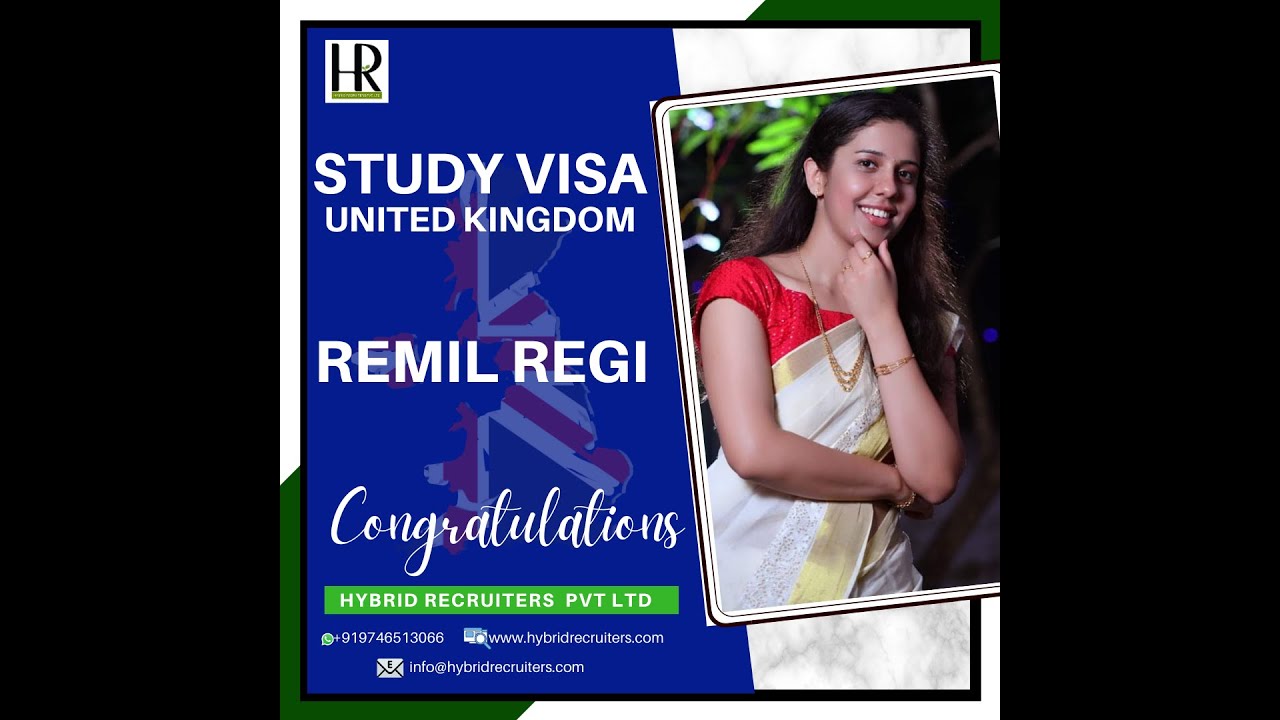 Hybrid Recruiters | Abroad Education Consultancy | Success story | Remil Regi