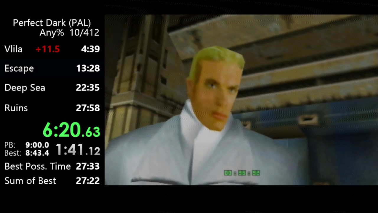 Perfect Dark - Any% - 27:40 (WR)