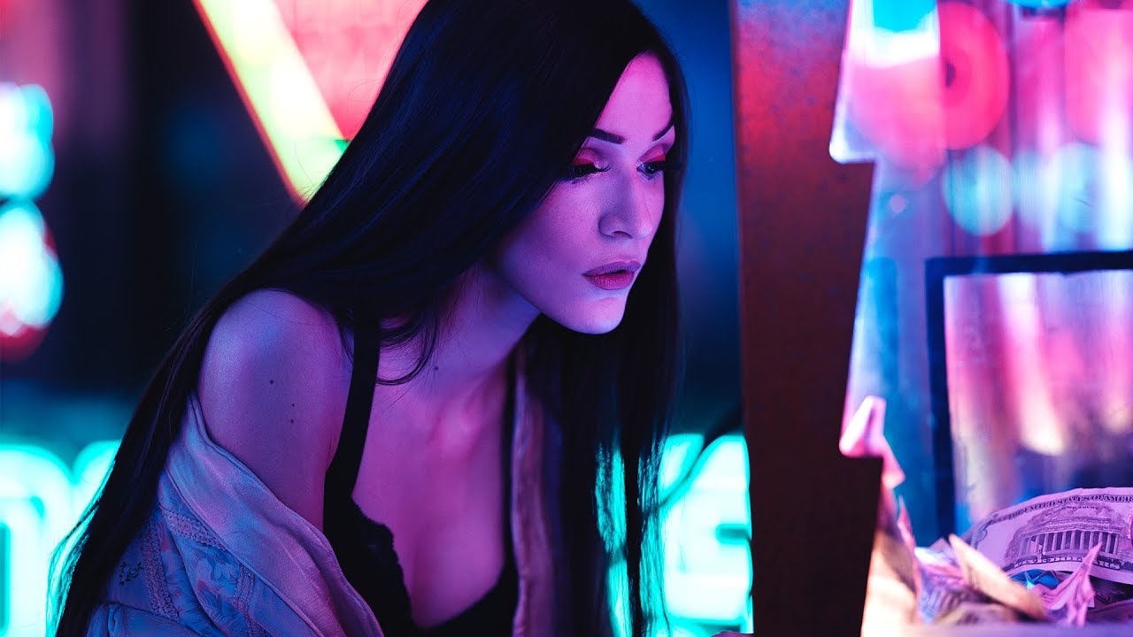 Fujifilm GFX 100 - Neon Light Portrait Shoot - Zlog