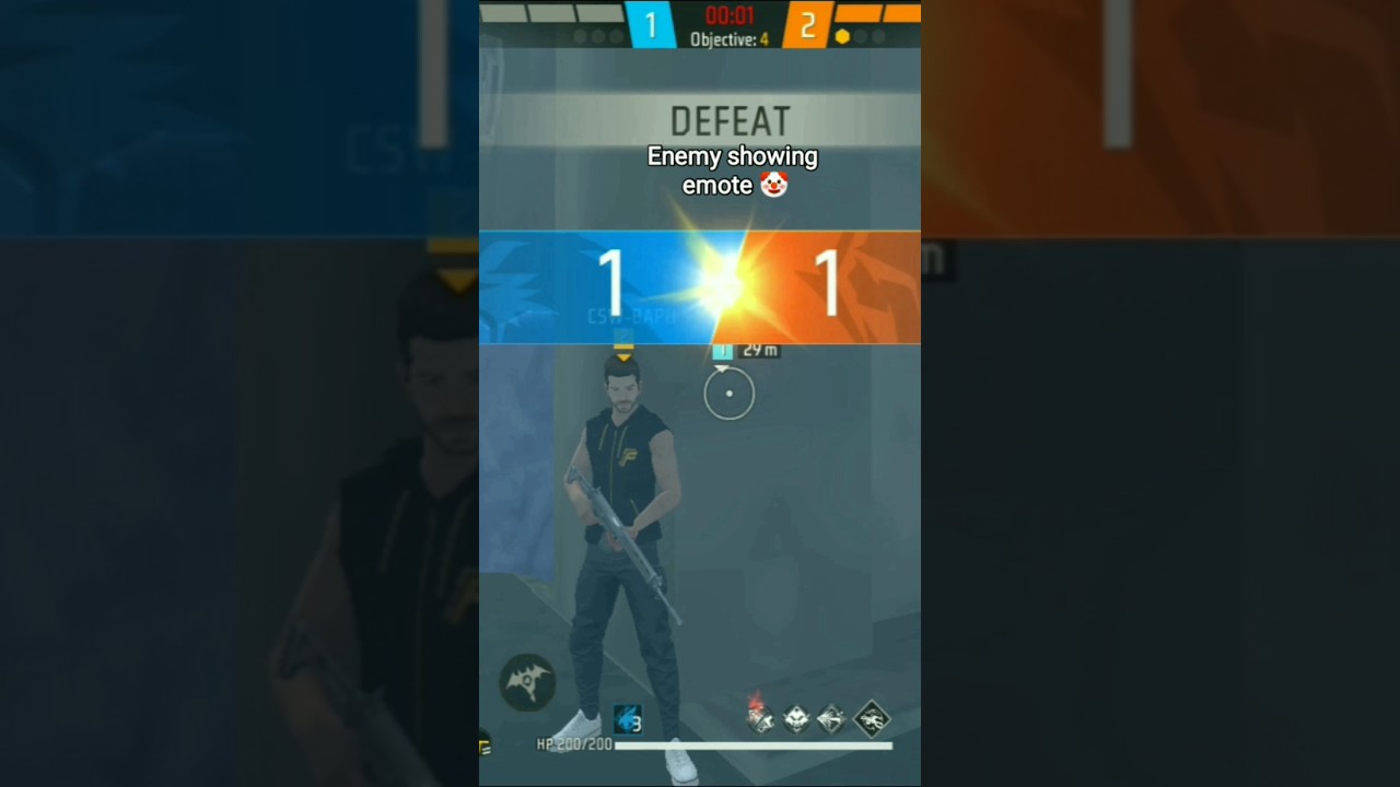 AB DIKHA EMOTE👽🤡 #impossible #freefire#ytshort #egohealing