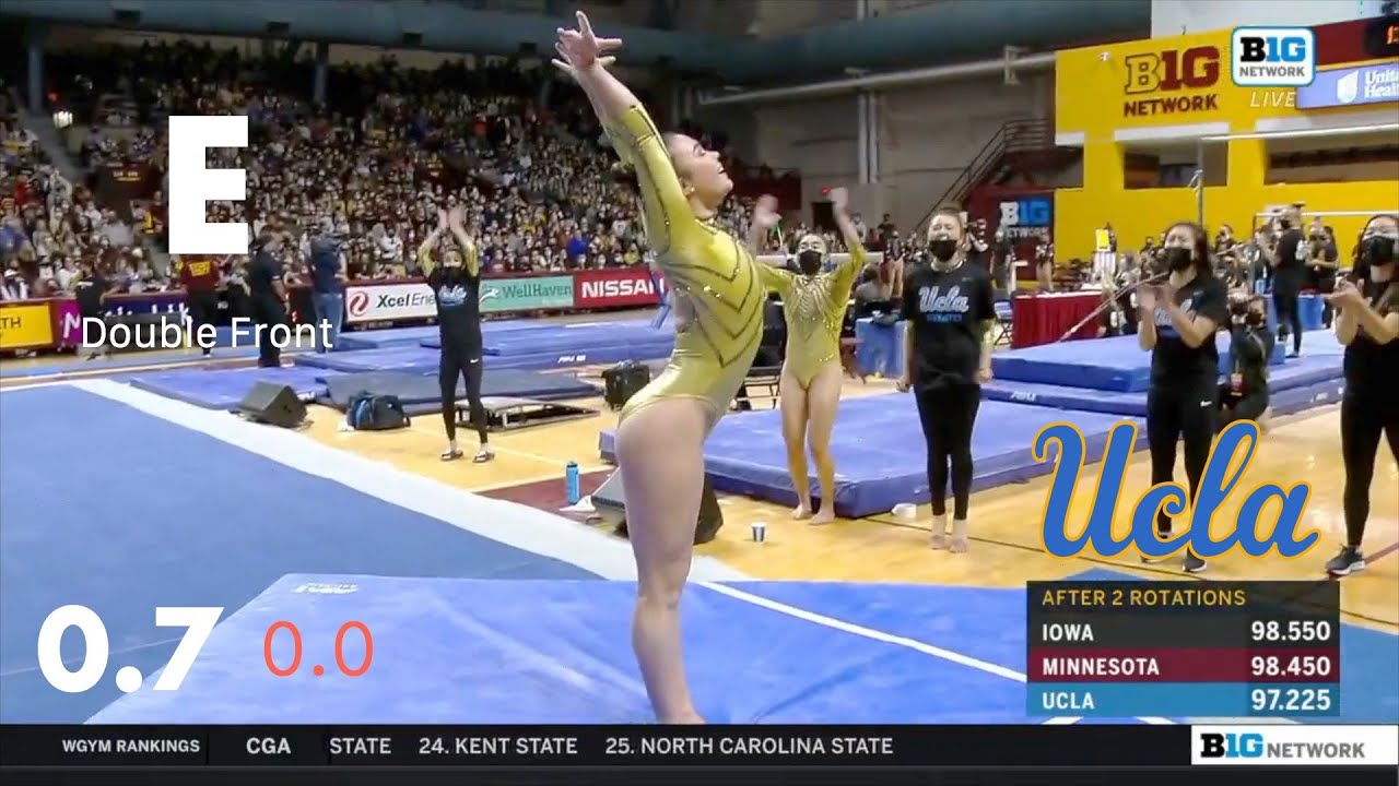 Scoring Brooklyn Moors’s BREATHTAKING “Succession” floor routine (UCLA @ Minnesota • CoP 2022-24)