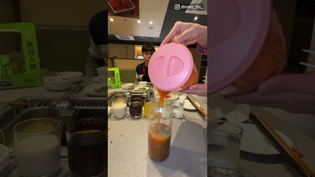 中國海底撈竟然可以把湯罐裝帶回家！？｜dinner lin低能林 #海底撈 #中國大陸 #交換生 #台灣 #科目三